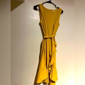 Calvin Klein Mustard Yellow Dress